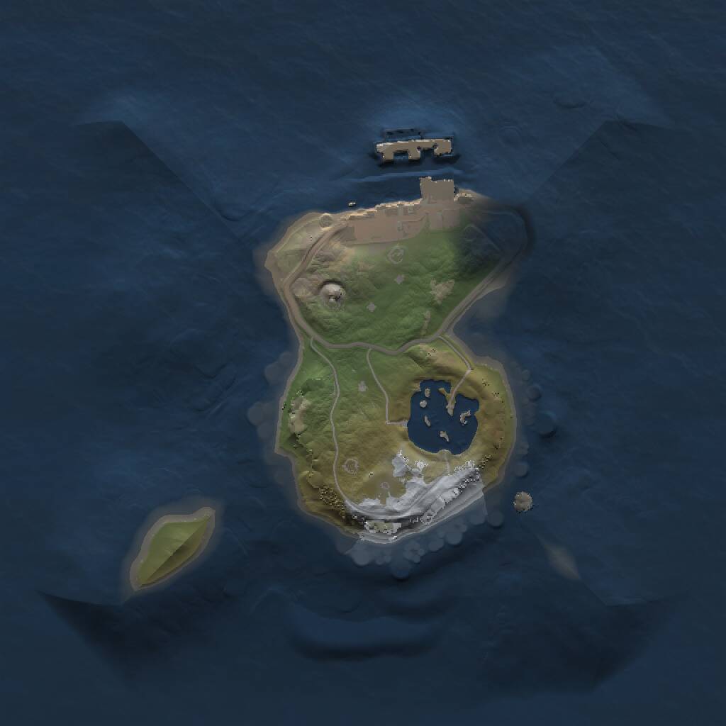 Rust Map: Procedural Map, Size: 1500, Seed: 245566470, 3 Monuments