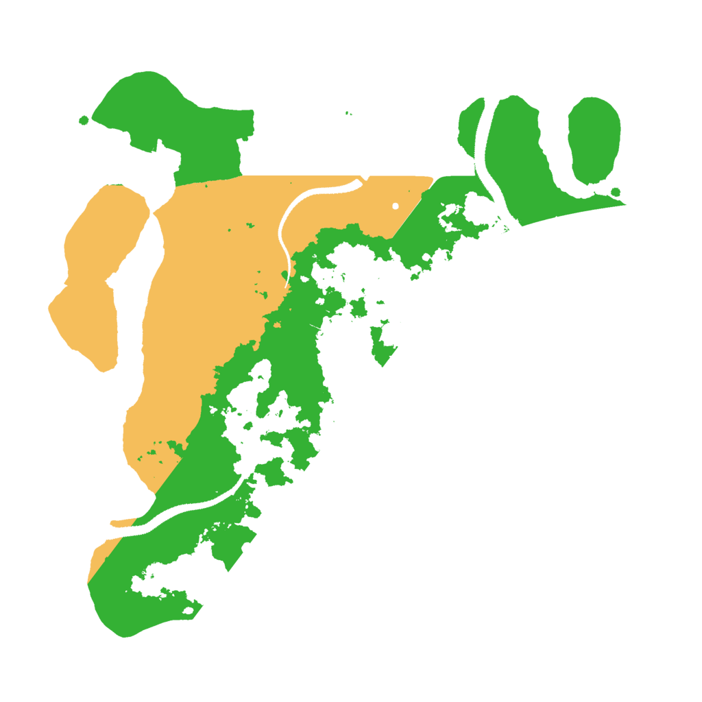 Biome Rust Map: Procedural Map, Size: 3025, Seed: 4329091
