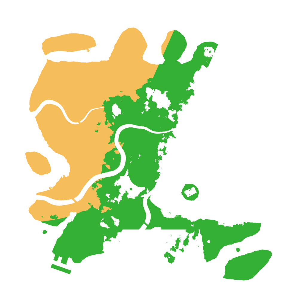 Biome Rust Map: Procedural Map, Size: 3025, Seed: 7329091