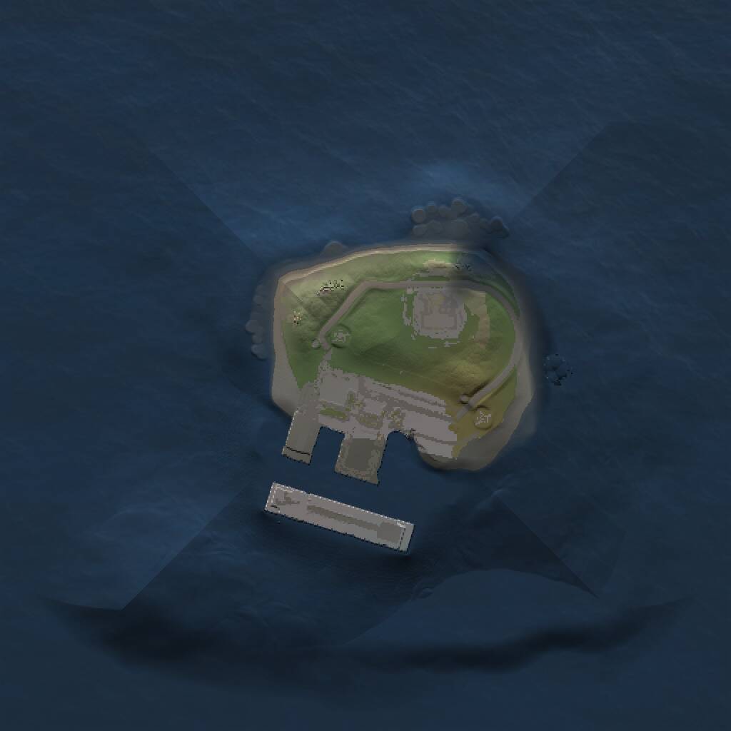 Rust Map: Procedural Map, Size: 1000, Seed: 1101477640, 2 Monuments