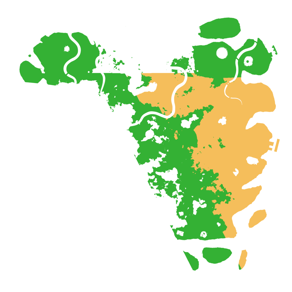 Biome Rust Map: Procedural Map, Size: 4550, Seed: 53369707