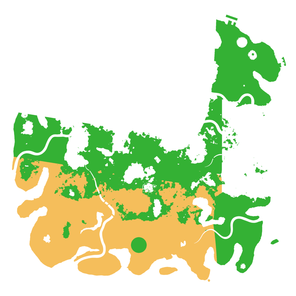 Biome Rust Map: Procedural Map, Size: 5000, Seed: 2005827379