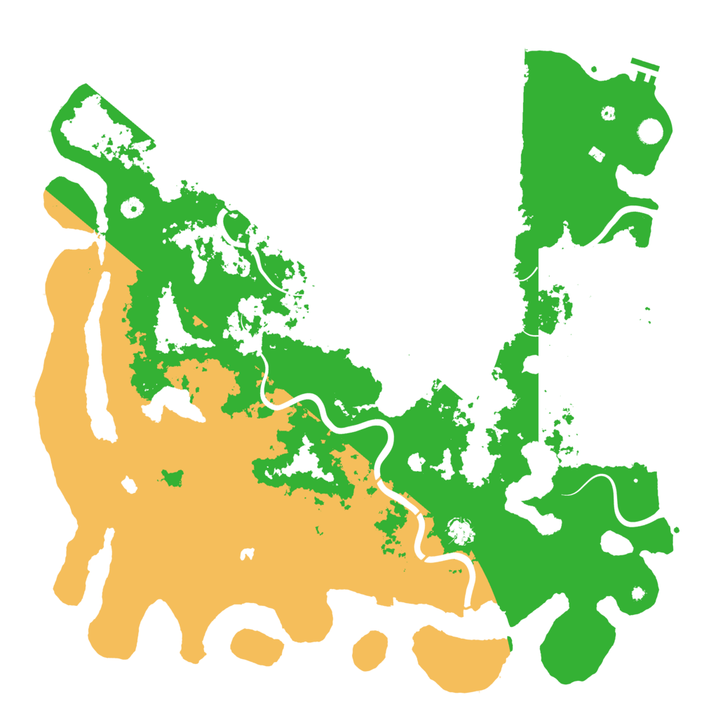 Biome Rust Map: Procedural Map, Size: 5000, Seed: 3246215
