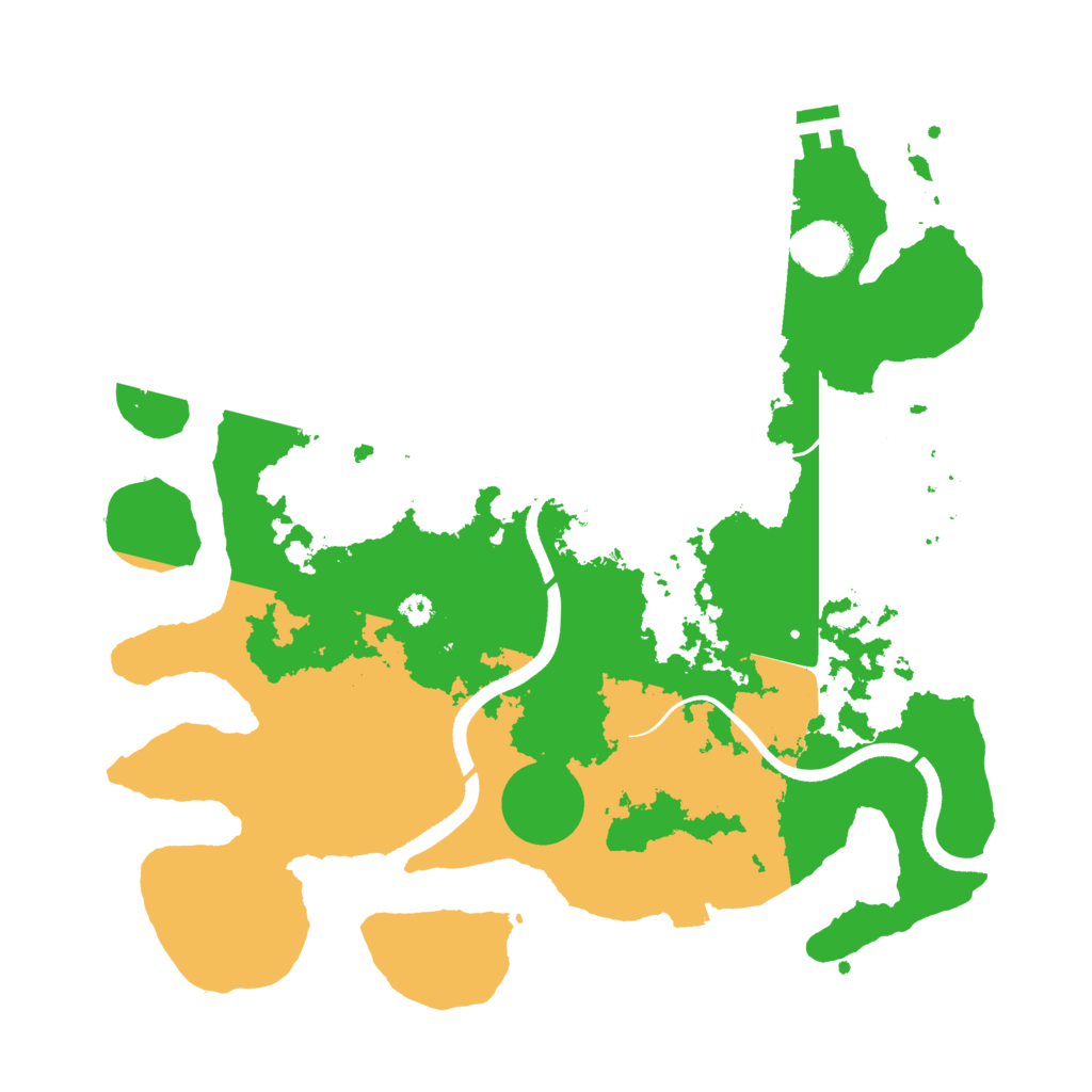 Biome Rust Map: Procedural Map, Size: 3500, Seed: 218599581