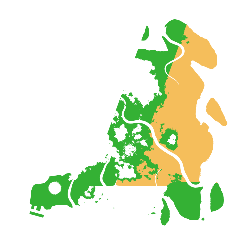 Biome Rust Map: Procedural Map, Size: 3500, Seed: 1341930382