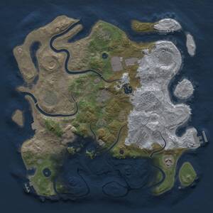 Thumbnail Rust Map: Procedural Map, Size: 3750, Seed: 712231994, 17 Monuments