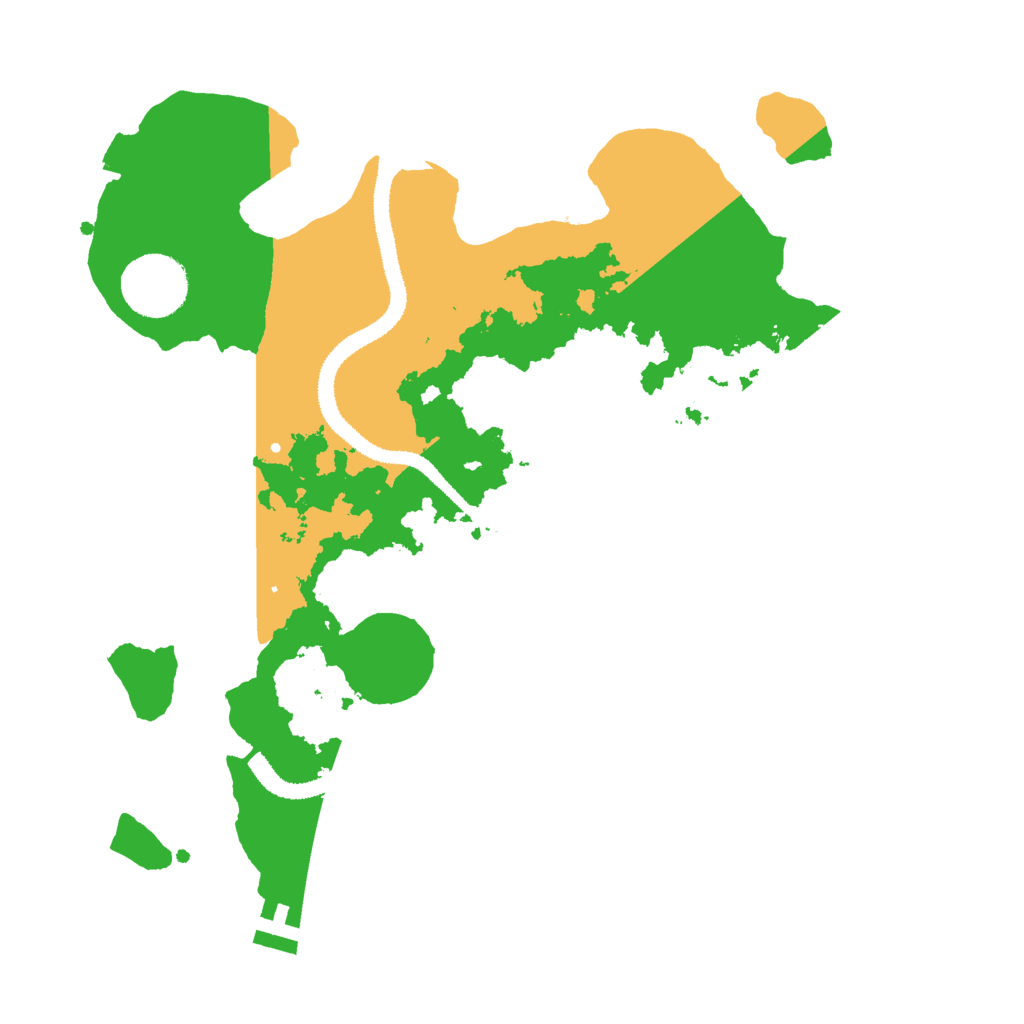 Biome Rust Map: Procedural Map, Size: 3000, Seed: 16397