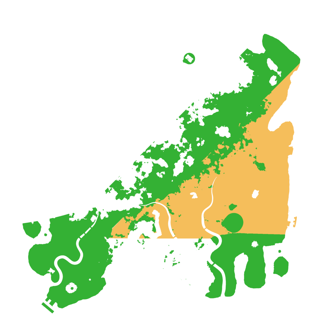 Biome Rust Map: Procedural Map, Size: 4500, Seed: 870975060