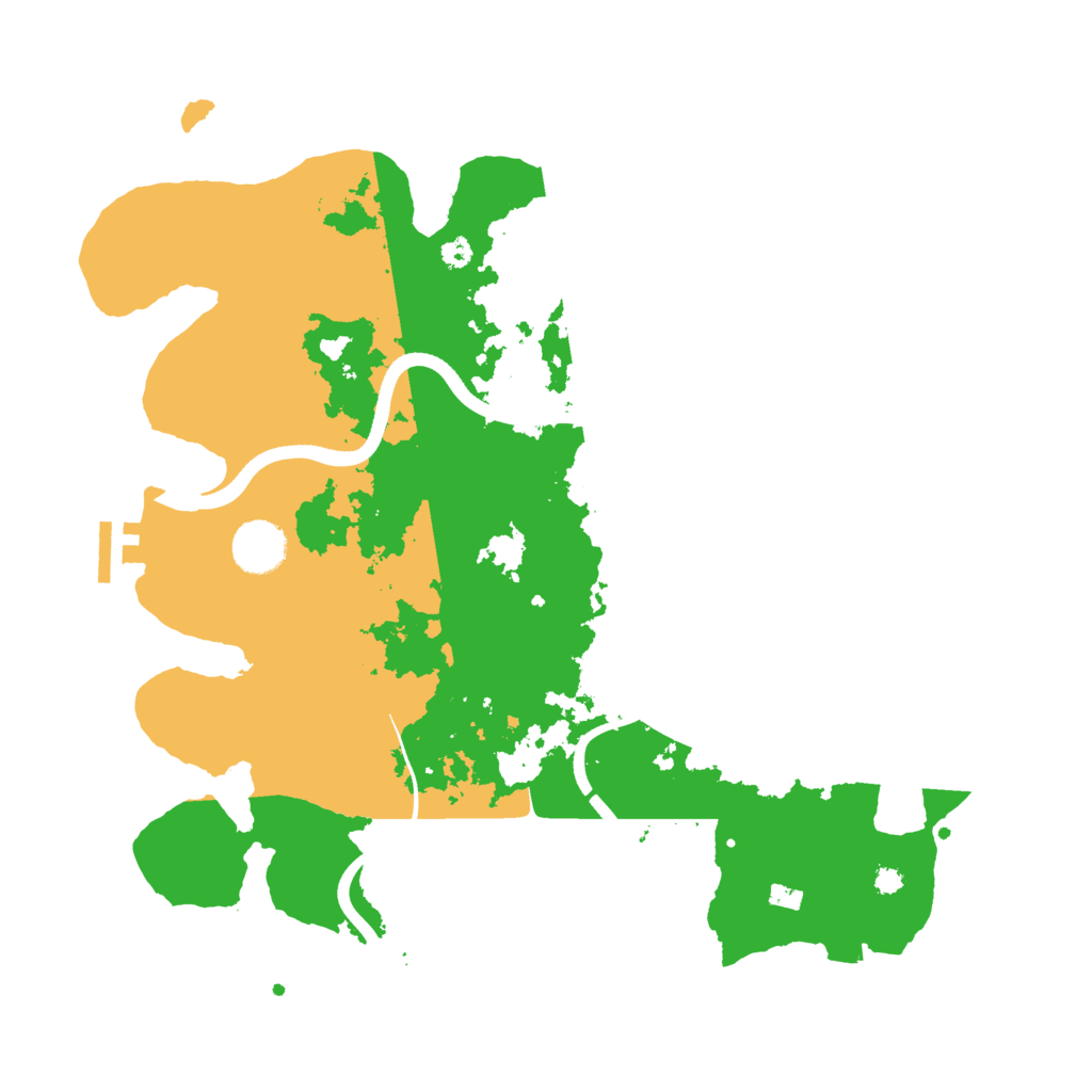 Biome Rust Map: Procedural Map, Size: 3600, Seed: 4096