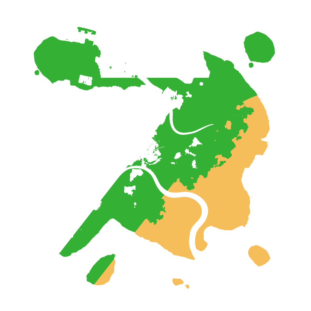 Biome Rust Map: Procedural Map, Size: 2500, Seed: 87736312