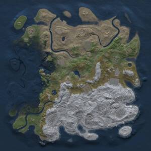 Thumbnail Rust Map: Procedural Map, Size: 4250, Seed: 1776081234, 17 Monuments