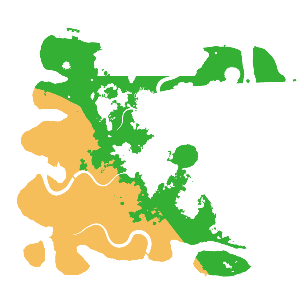 Biome Rust Map: Procedural Map, Size: 3500, Seed: 389123257