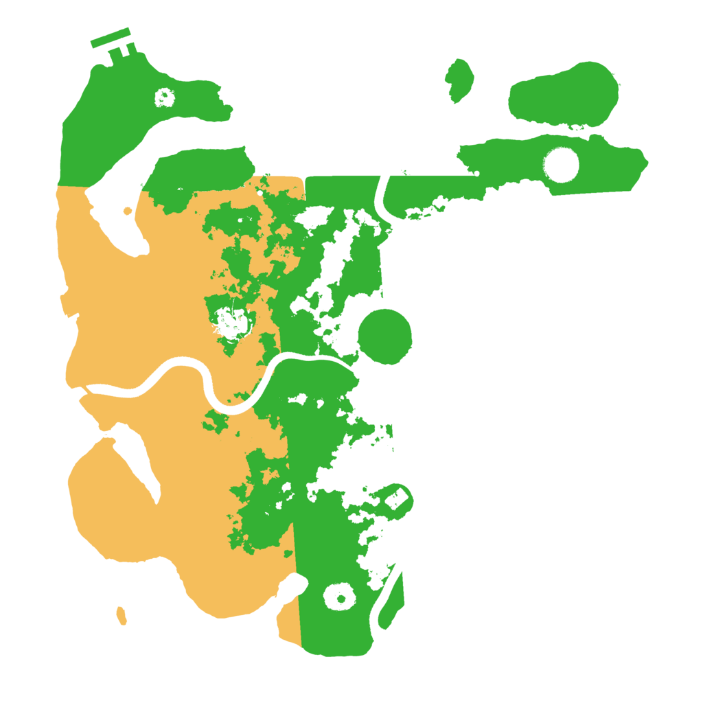 Biome Rust Map: Procedural Map, Size: 3500, Seed: 231556142