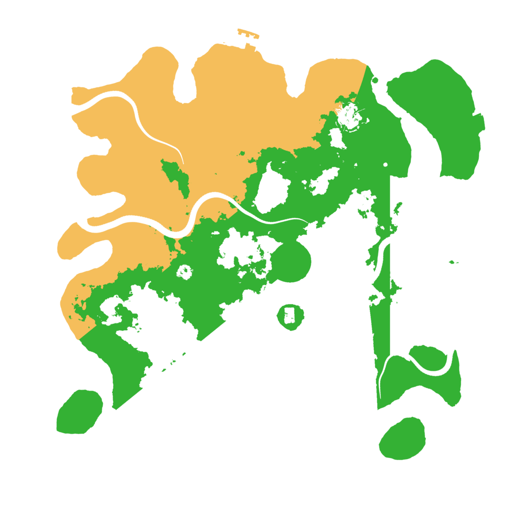 Biome Rust Map: Procedural Map, Size: 3500, Seed: 2063487236