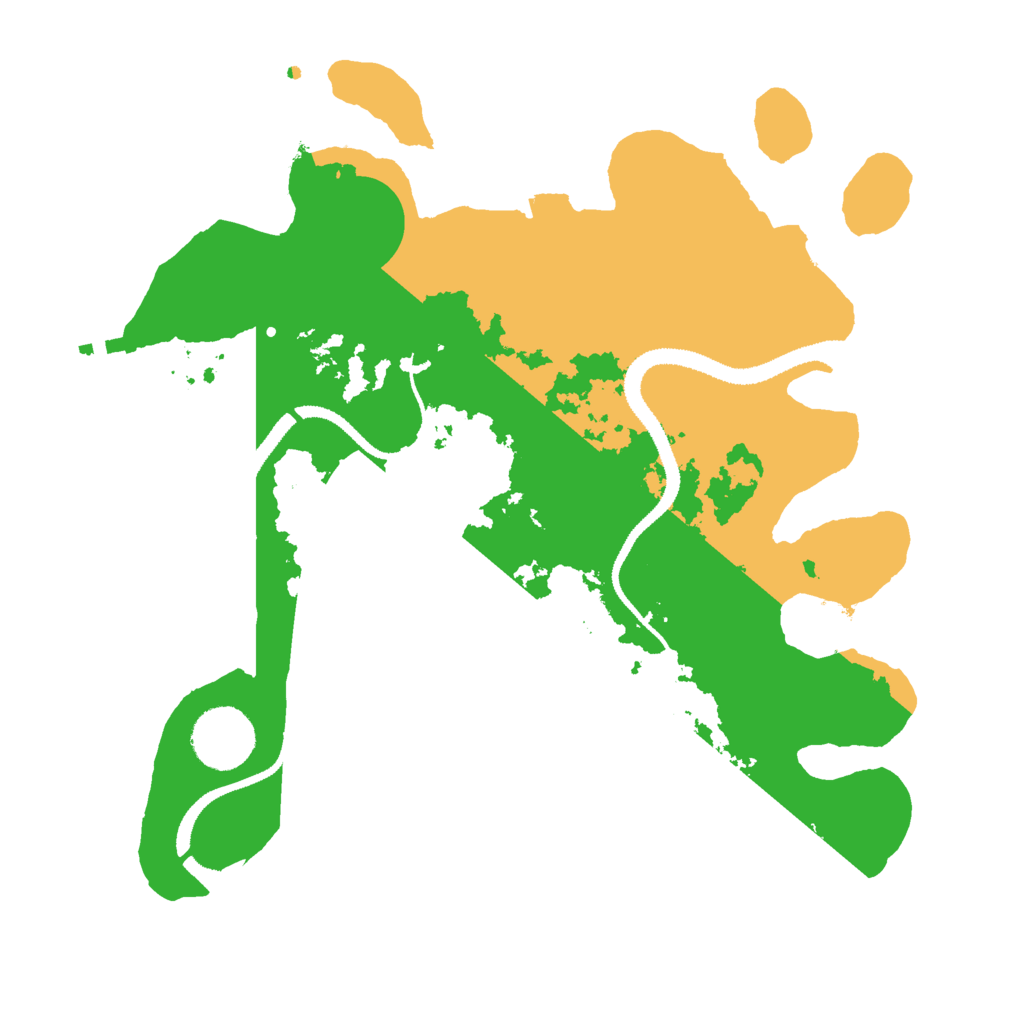 Biome Rust Map: Procedural Map, Size: 3000, Seed: 21946