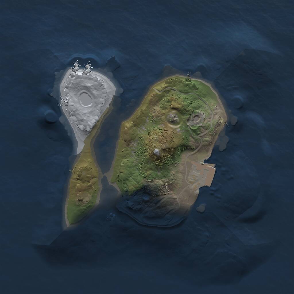 Rust Map: Procedural Map, Size: 1500, Seed: 580112690, 1 Monuments