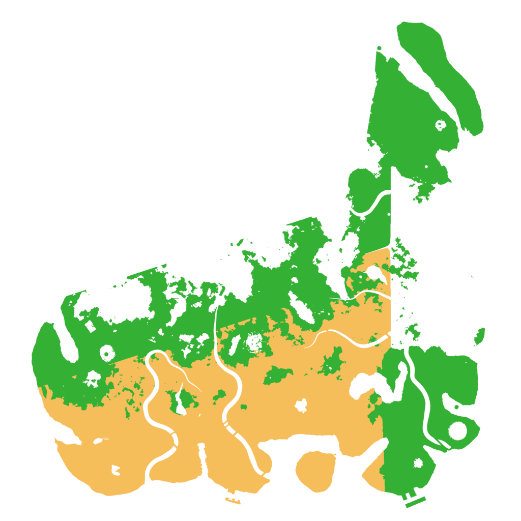 Biome Rust Map: Procedural Map, Size: 5000, Seed: 369952103