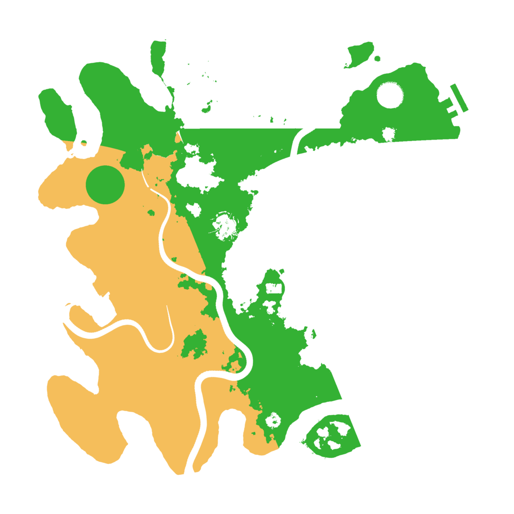Biome Rust Map: Procedural Map, Size: 3500, Seed: 26189426