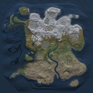Thumbnail Rust Map: Procedural Map, Size: 3000, Seed: 931603441, 12 Monuments