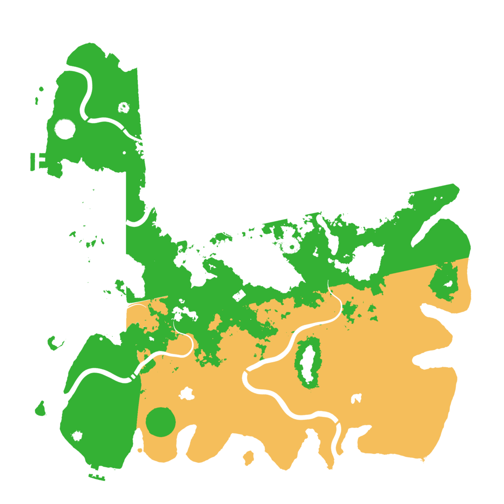 Biome Rust Map: Procedural Map, Size: 4500, Seed: 1235468