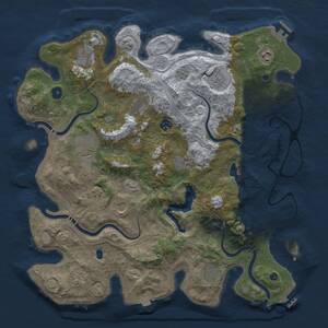 Thumbnail Rust Map: Procedural Map, Size: 4250, Seed: 1364541784, 17 Monuments