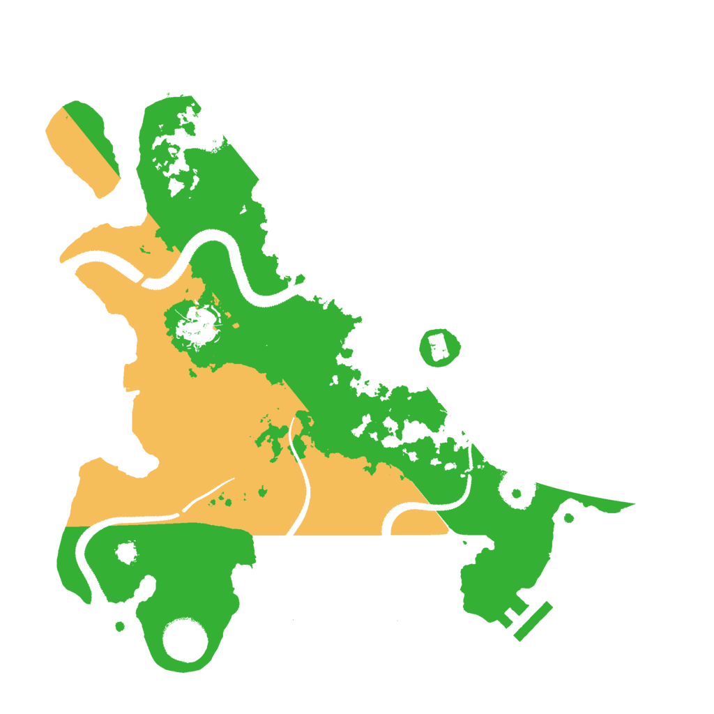 Biome Rust Map: Procedural Map, Size: 3000, Seed: 999136411