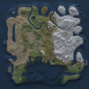 Thumbnail Rust Map: Procedural Map, Size: 3800, Seed: 352962, 15 Monuments