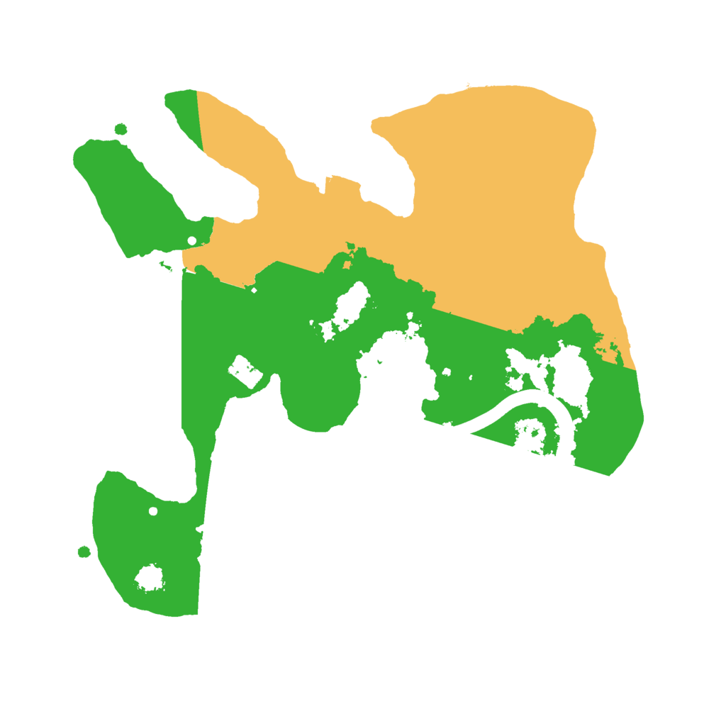 Biome Rust Map: Procedural Map, Size: 2400, Seed: 1833235034