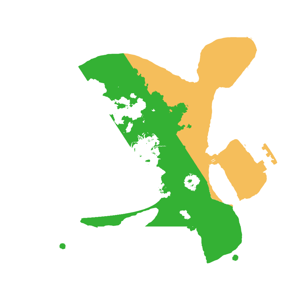 Biome Rust Map: Procedural Map, Size: 2000, Seed: 3475436