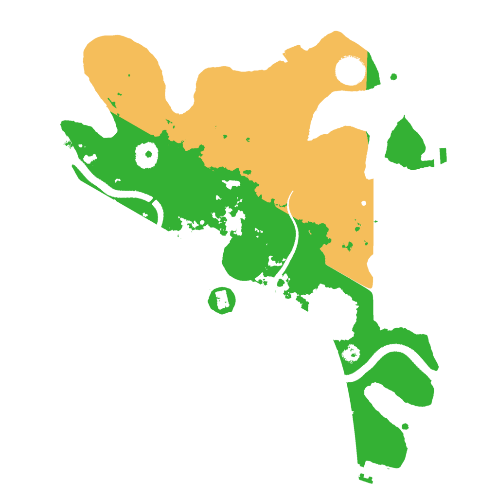 Biome Rust Map: Procedural Map, Size: 3000, Seed: 24775