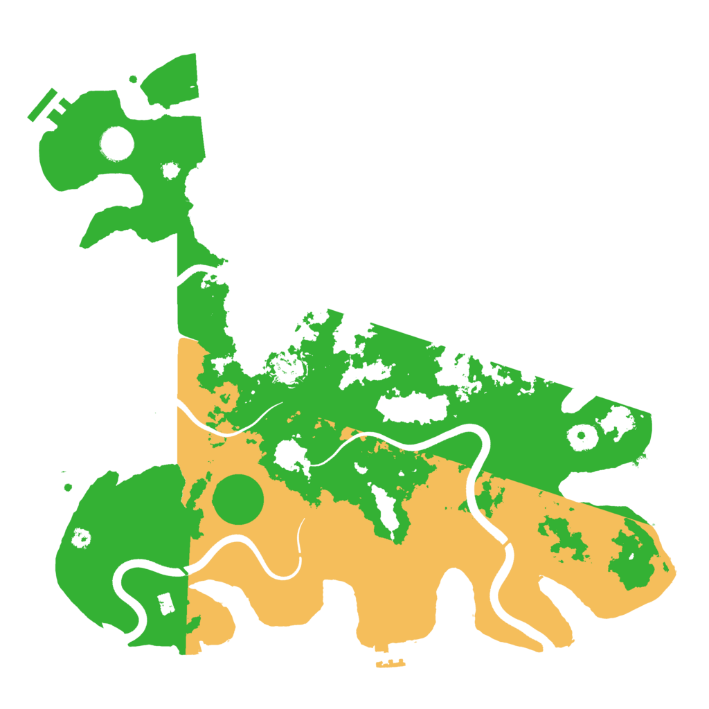 Biome Rust Map: Procedural Map, Size: 3700, Seed: 837997768