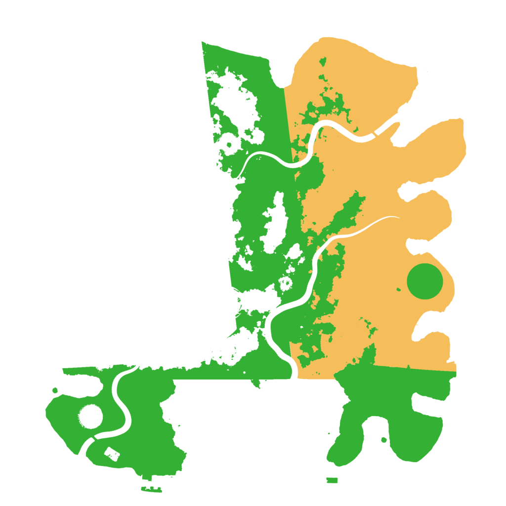 Biome Rust Map: Procedural Map, Size: 3700, Seed: 48731730