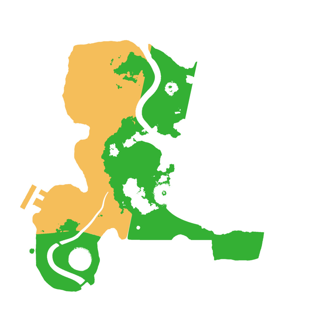 Biome Rust Map: Procedural Map, Size: 2500, Seed: 1482759321