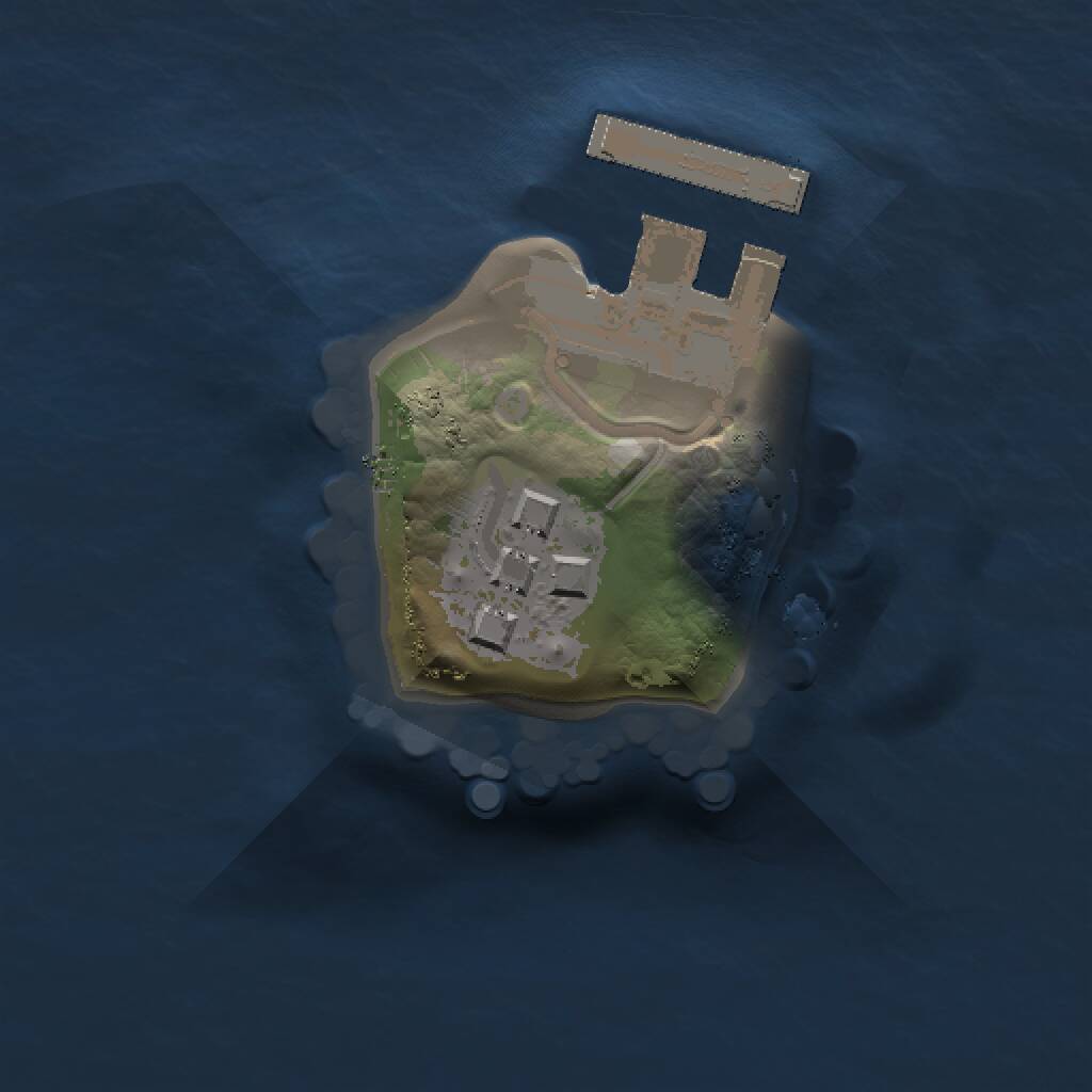 Rust Map: Procedural Map, Size: 1000, Seed: 108651023, 3 Monuments