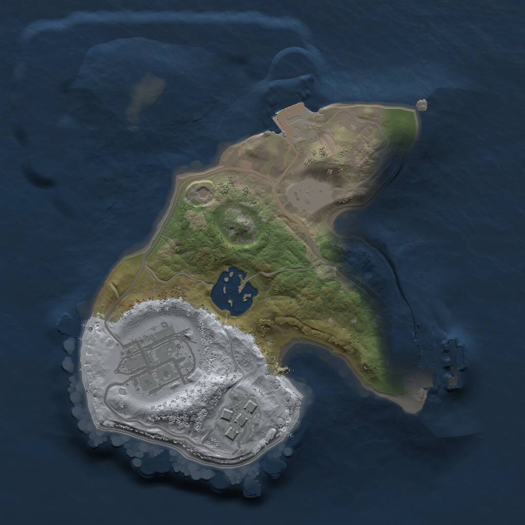 Rust Map: Procedural Map, Size: 1777, Seed: 2147483647, 5 Monuments