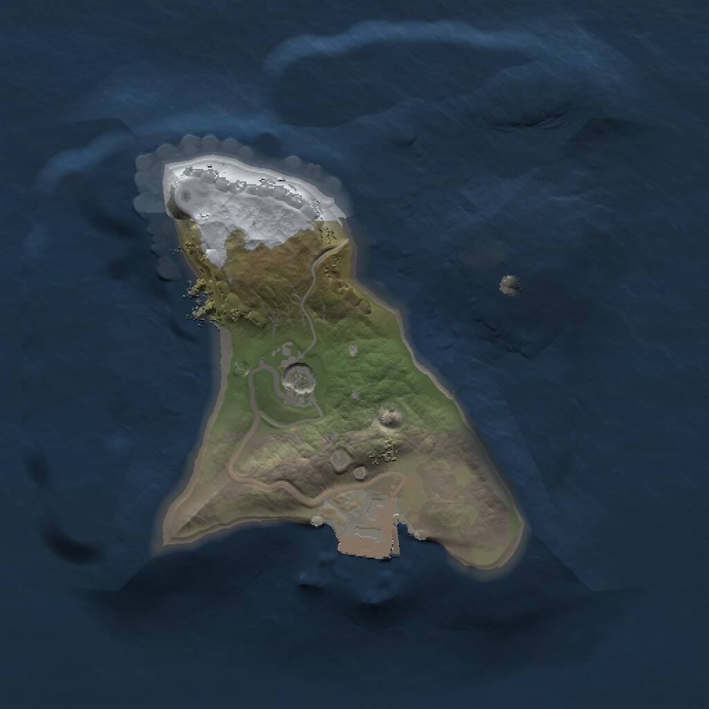 Rust Map: Procedural Map, Size: 1350, Seed: 5643, 2 Monuments