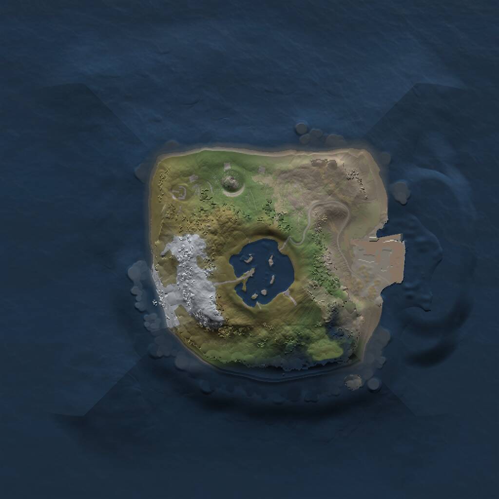 Rust Map: Procedural Map, Size: 1200, Seed: 408998271, 2 Monuments