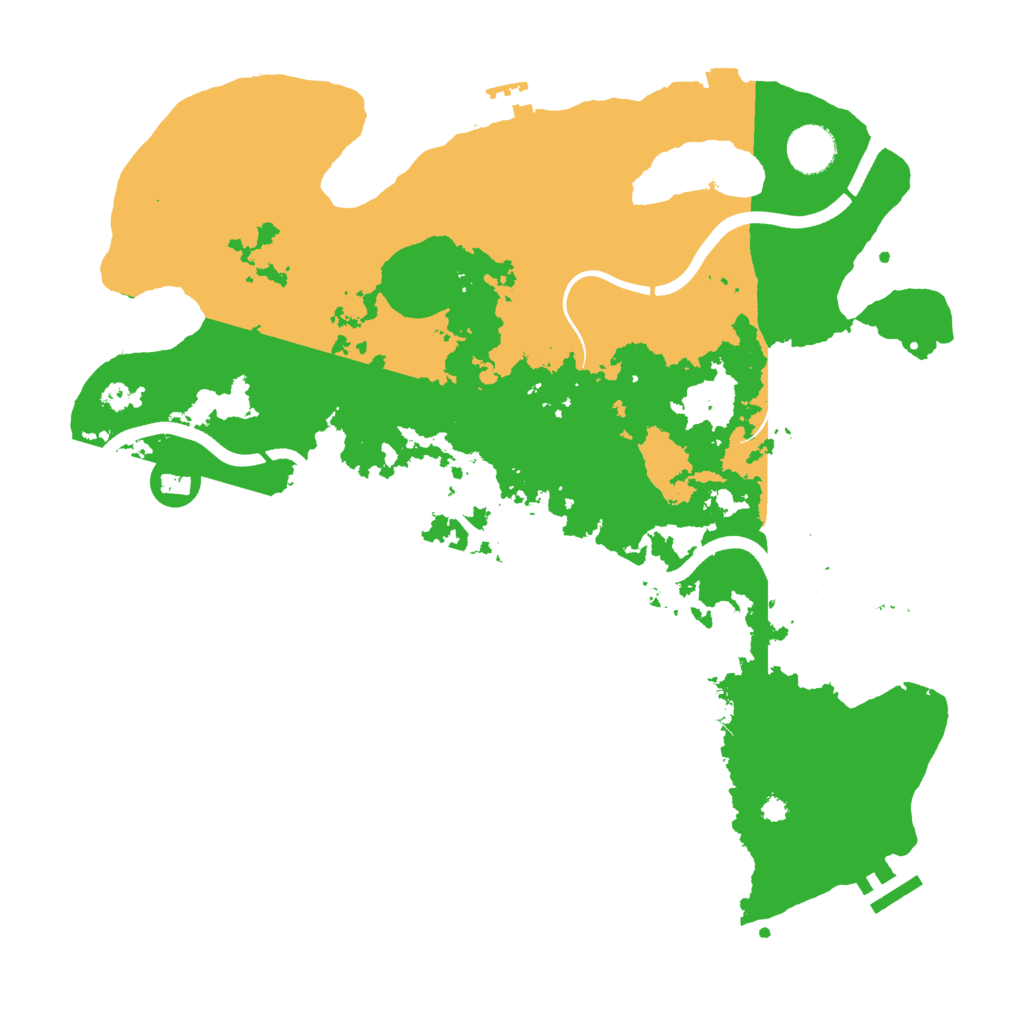 Biome Rust Map: Procedural Map, Size: 3700, Seed: 1874840089