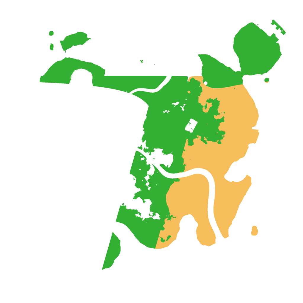 Biome Rust Map: Procedural Map, Size: 2500, Seed: 672229847
