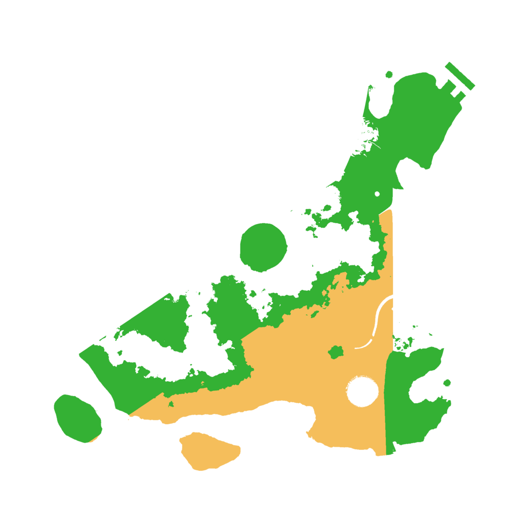 Biome Rust Map: Procedural Map, Size: 3000, Seed: 24552456