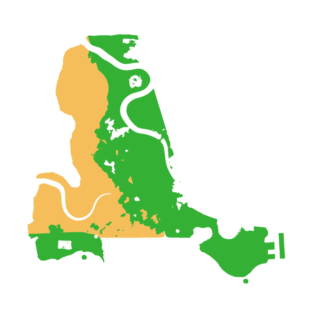Biome Rust Map: Procedural Map, Size: 2500, Seed: 4501