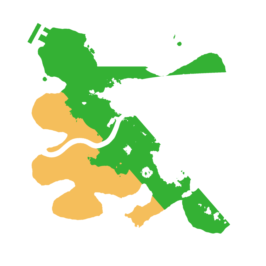 Biome Rust Map: Procedural Map, Size: 2500, Seed: 4372491