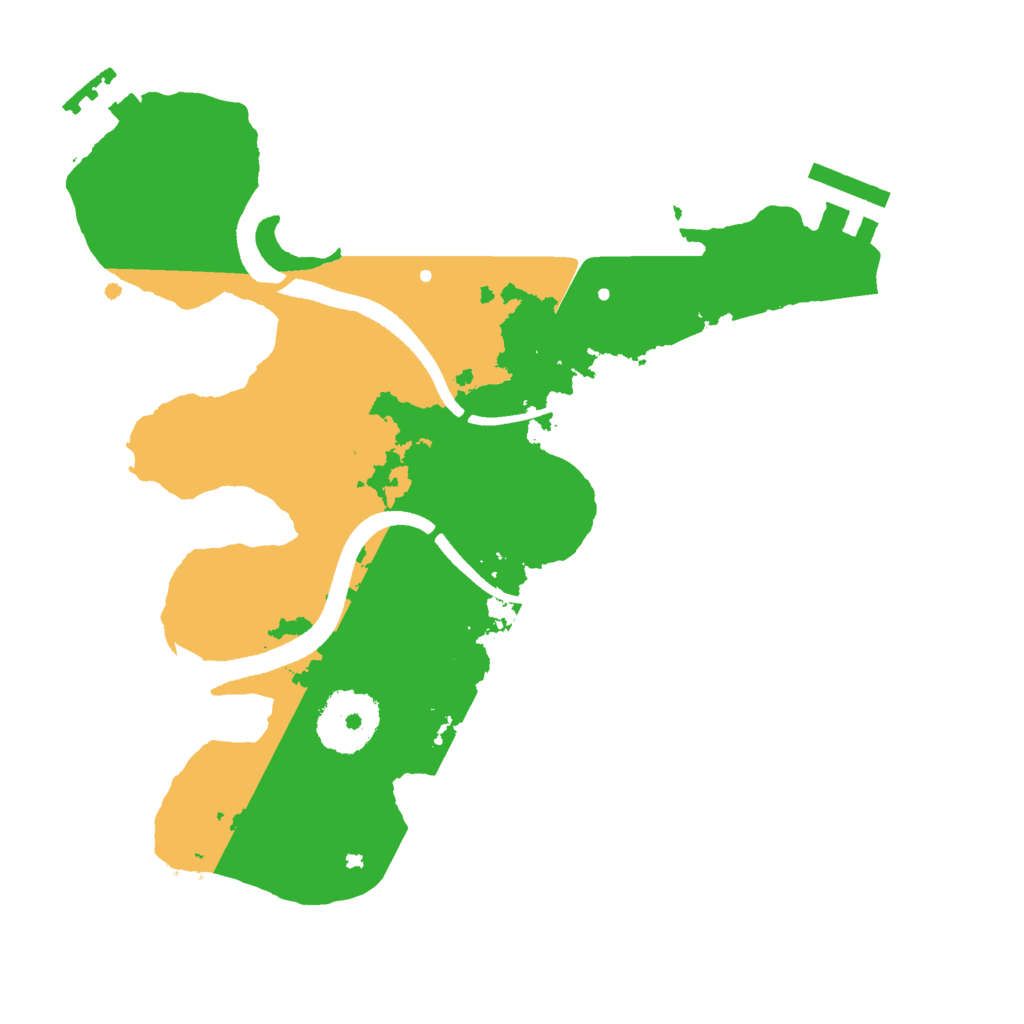 Biome Rust Map: Procedural Map, Size: 2500, Seed: 68767
