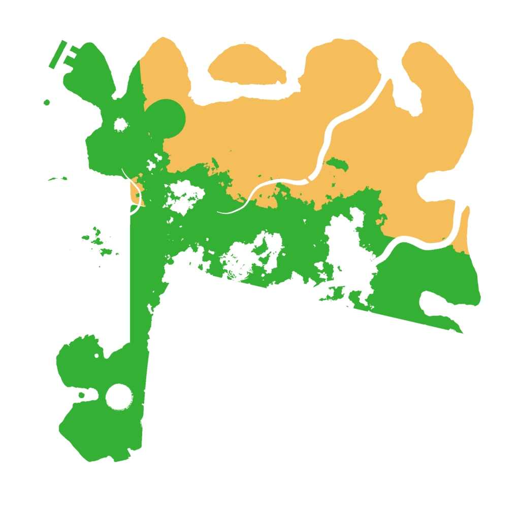 Biome Rust Map: Procedural Map, Size: 3500, Seed: 1693391733