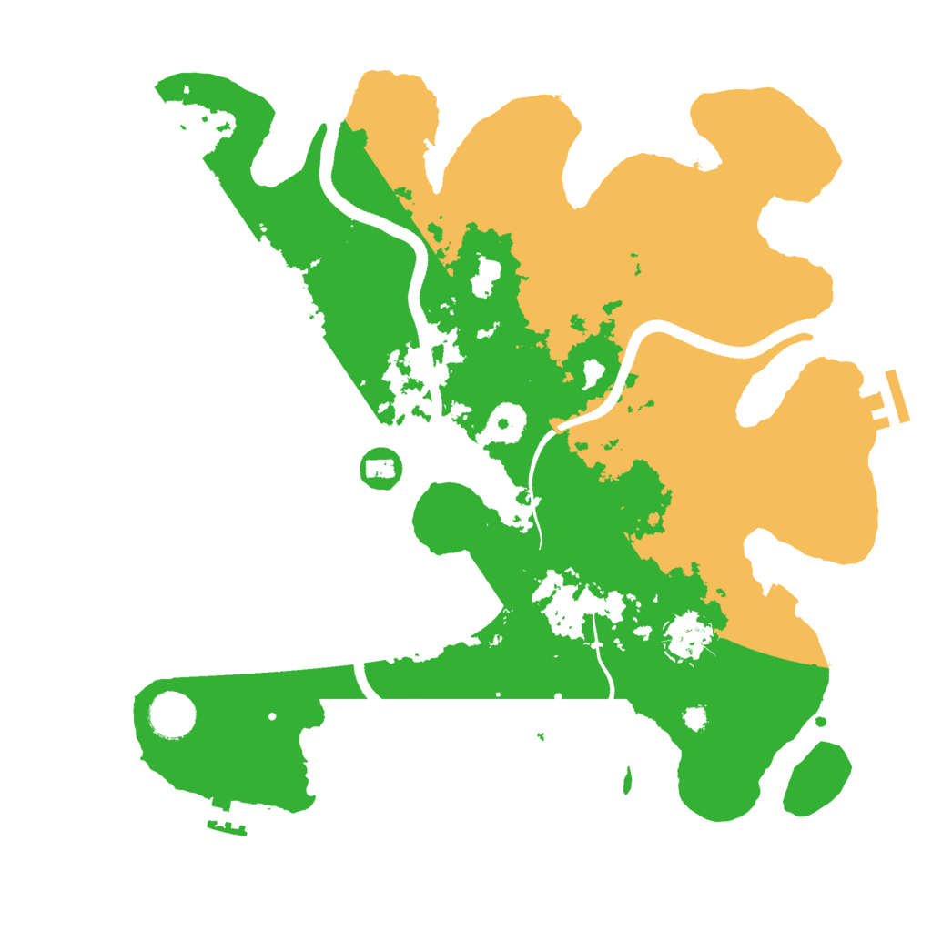 Biome Rust Map: Procedural Map, Size: 3500, Seed: 1521139713