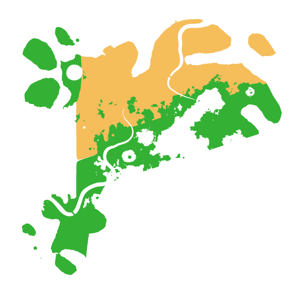 Biome Rust Map: Procedural Map, Size: 3500, Seed: 96599606