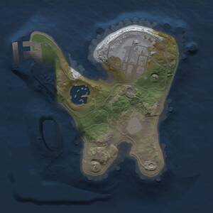 Thumbnail Rust Map: Procedural Map, Size: 1600, Seed: 500000, 4 Monuments