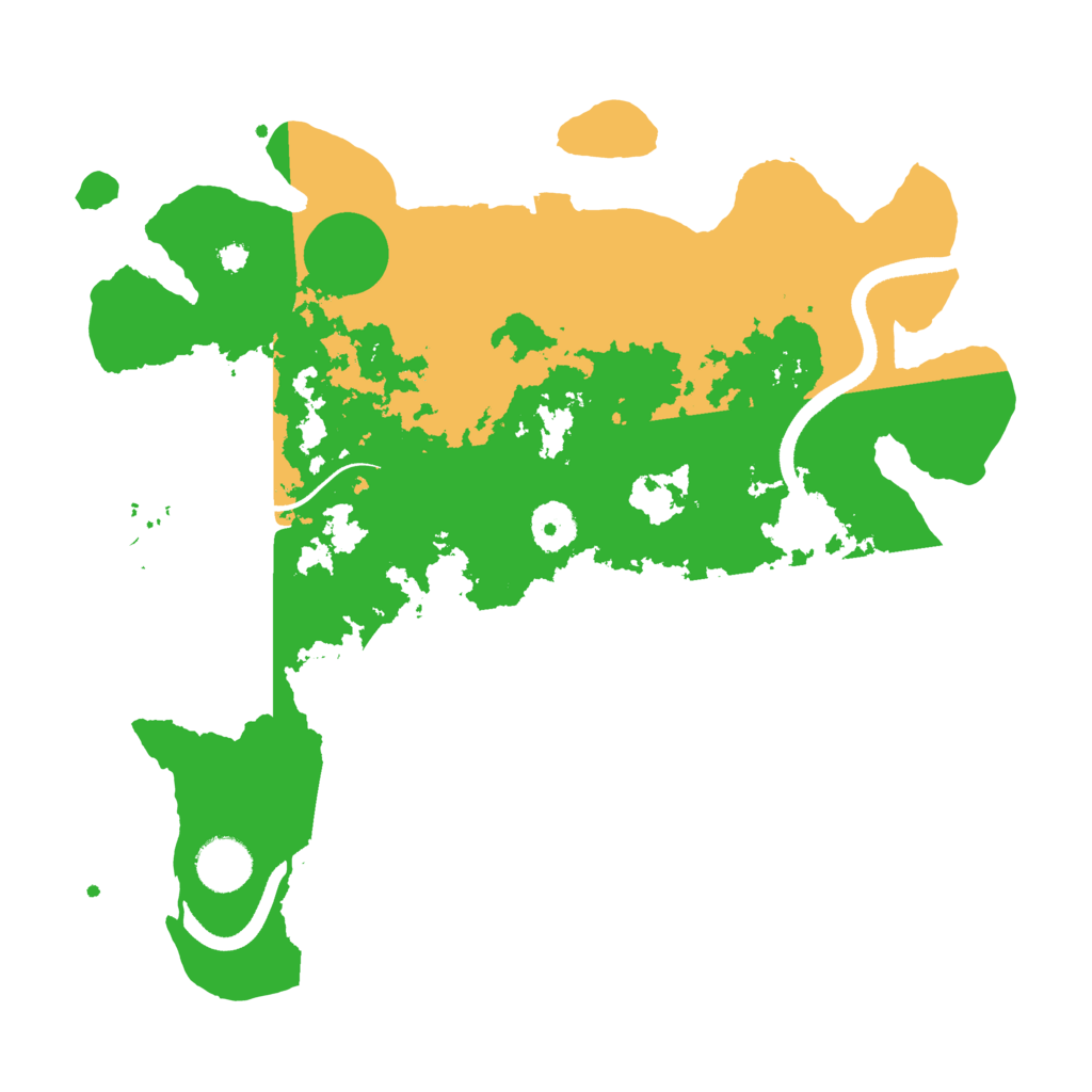 Biome Rust Map: Procedural Map, Size: 3500, Seed: 833249506