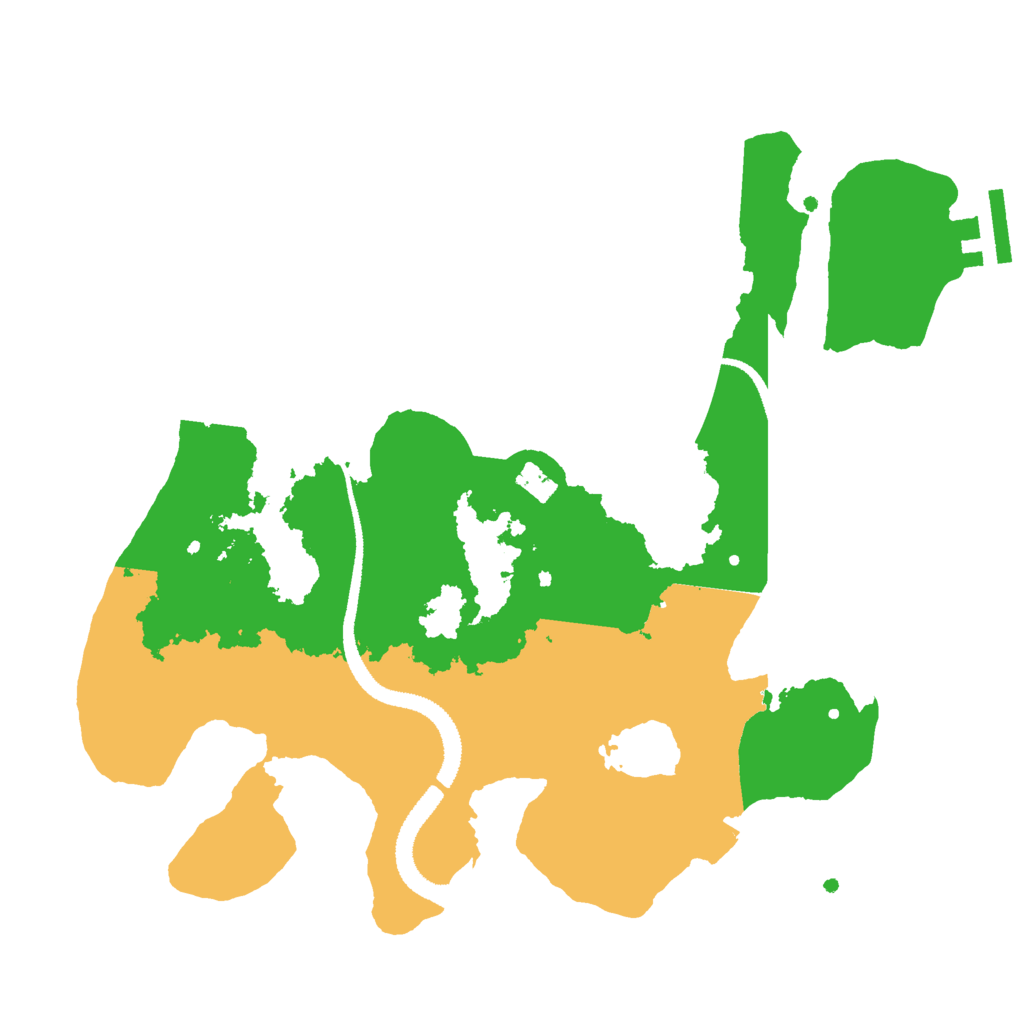 Biome Rust Map: Procedural Map, Size: 2800, Seed: 121212