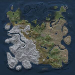 Thumbnail Rust Map: Procedural Map, Size: 4250, Seed: 964227842, 15 Monuments